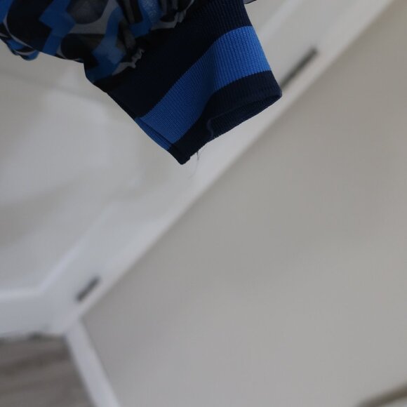 Blue Pattern Maxi Dress S EUC - Picture 2 of 7